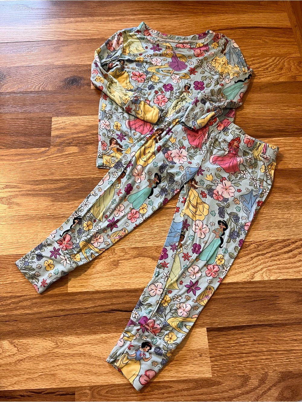 Posh Peanut x Disney Collab Princess Long Sleeve Pajama Set Size 2T